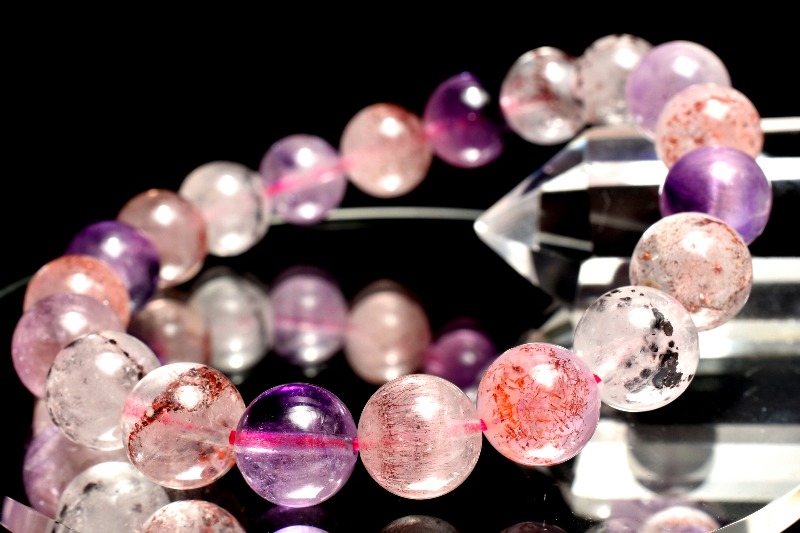 超極上,超希少】マルチスーパーセブン9㎜ブレスレット美品コレクション