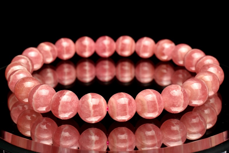 （高品質）アルゼンチン産インカローズブレスレット インカローズ ブレスレット 10mm 縞模様 アルゼンチン産 レディース