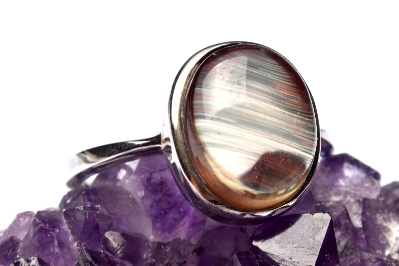 カラーチェンジ アンデシン リング 指輪 フリーサイズ シルバー925