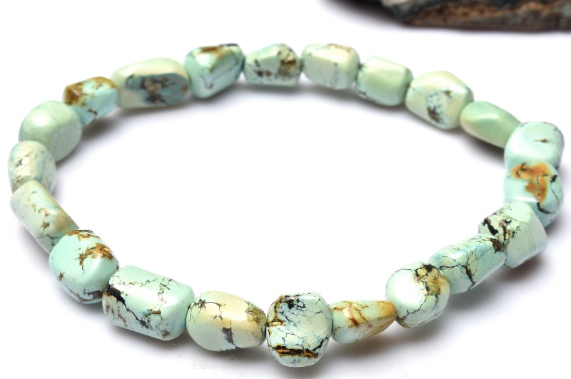 1点物】天然◇レア ターコイズ 7-11x4-8mm タンブル