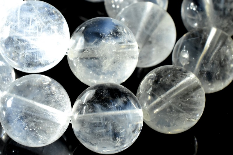 1点物】希少◇天使の梯子 エンジェルラダークォーツ 9mm ブレスレット