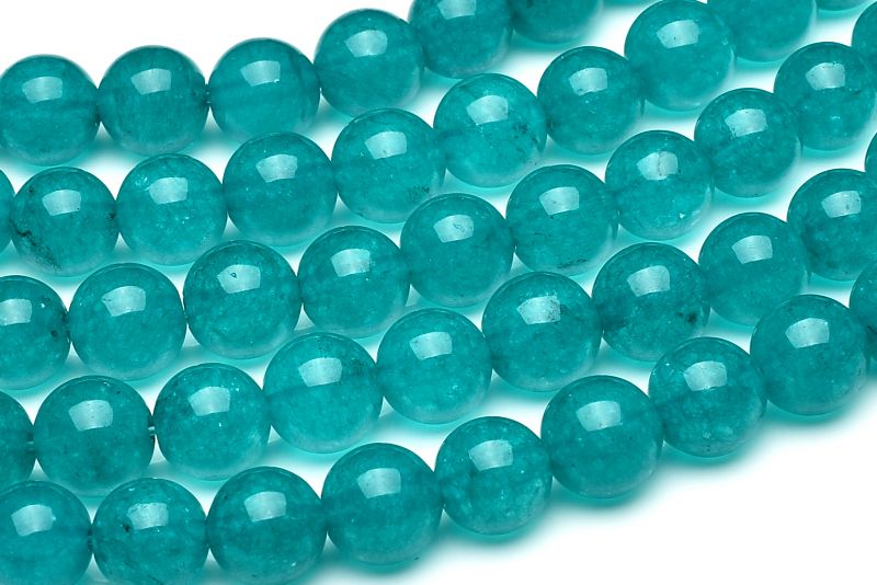 アパタイト風 ブルージェード(クォーツァイト) 6mm 1連（約38cm