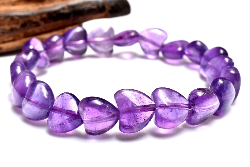 1点物】高発色◇透明感 アメジスト 9-9.5x10mm ハート