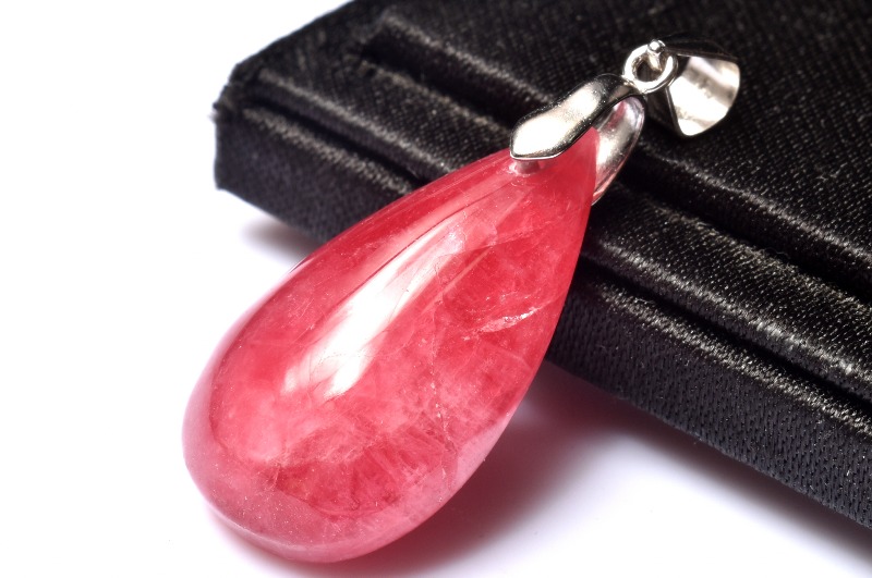 1点物】Silver925◇透過性あり ロードナイト 25x15mm ドロップ