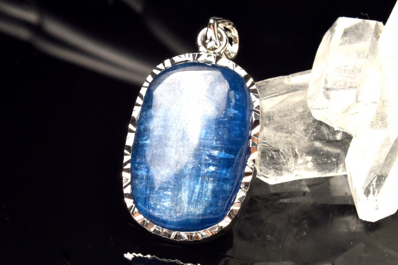 1点物】Silver925◇繊維結晶 カイヤナイト 20x13mm オーバル