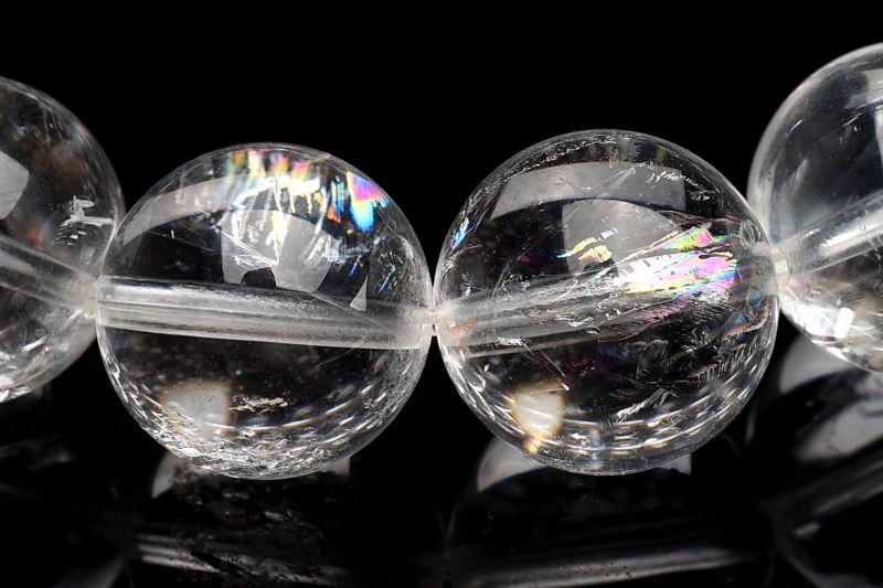 1点物】ザンビア産◇透明感◇虹入り アイリスクォーツ 12mm