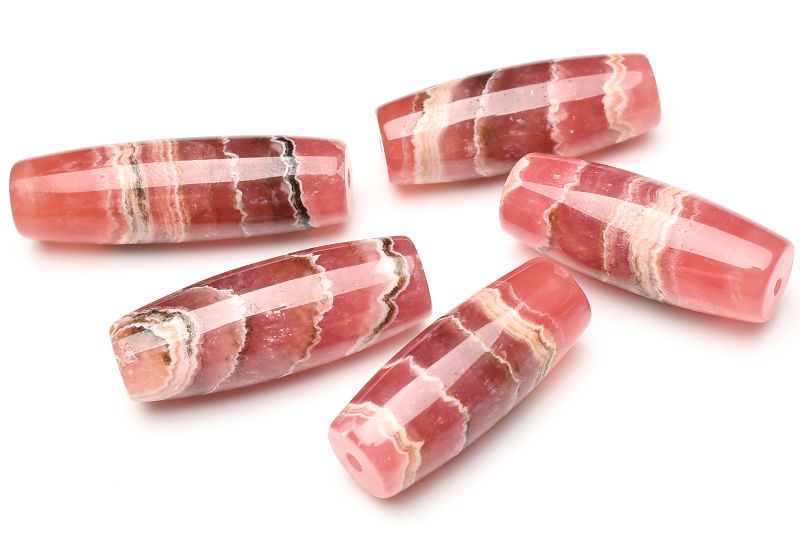 蔵出し✨アルゼンチン産インカローズSA　粒売り くっきり縞模様◇アルゼンチン産 インカローズ 26-30x10-11mm 天