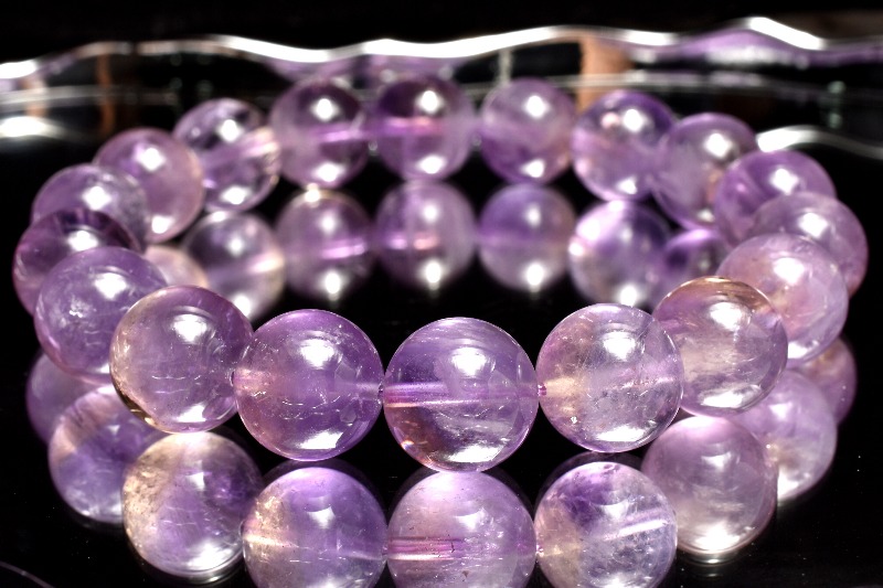 1点物】希少◇バイカラー アメトリン 12mm ブレスレット