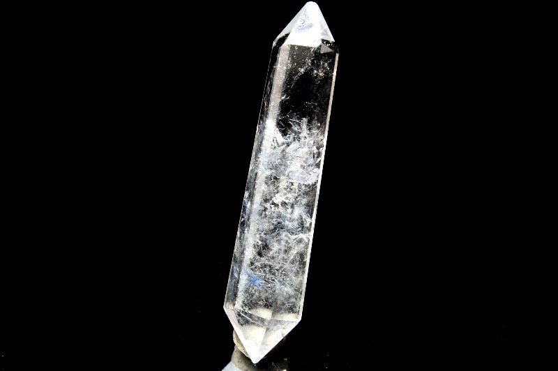 1点物】AA希少◇透明 デュモルチェライトインクォーツ 36x8mm