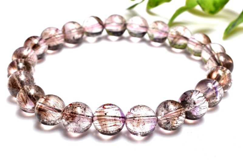 1点物】透明◇内包美 スーパーセブンアメジスト(エレスチャル