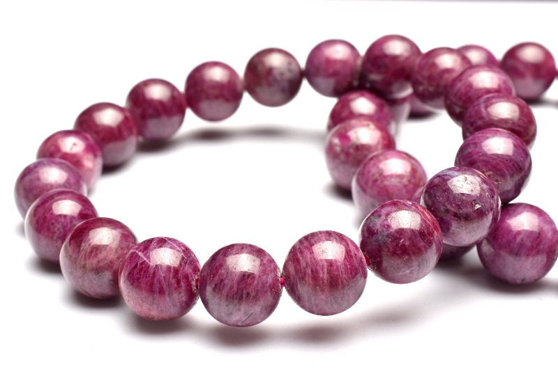 天然石ブレスレット　ルビー　ミャンマー産 ミャンマー産◇勝利の石 ルビー 7mm ブレスレット 1個売り _BG5853-7