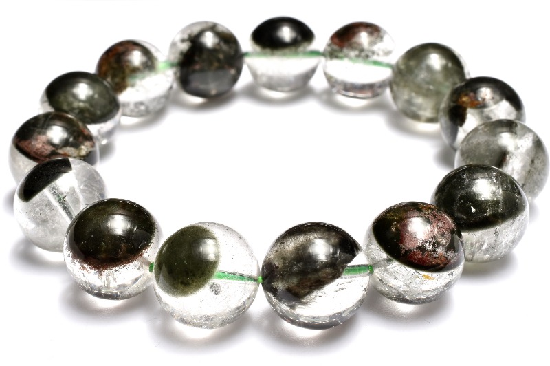 1点物】高発色◇半々タイプ グリーンガーデンクォーツ 14.5mm