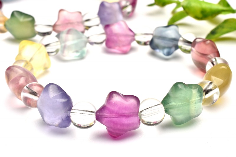 14kgf マルチカラーフローライト︎✦︎︎︎.ブレスレット⋆˙⟡ 14kgf マルチカラーフローライト︎✦︎︎︎.ブレスレット⋆˙⟡ 14kgf