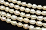 淡水真珠パール ライス ホワイト 6〜7mm １連（約35cm）_R1922-6