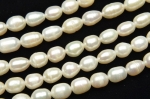 淡水真珠パール ライス ホワイト 7〜8mm １連（約35cm）_R1922-7