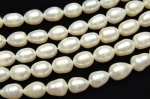 淡水真珠パール ライス ホワイト 9〜10mm １連（約35cm）_R1922-9