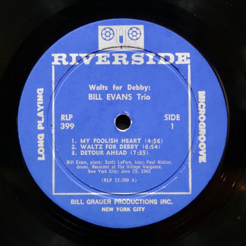 BILL EVANS オリジナル RIVERSIDE ”WALTZ FOR DEBBY” - VINYLPLANET