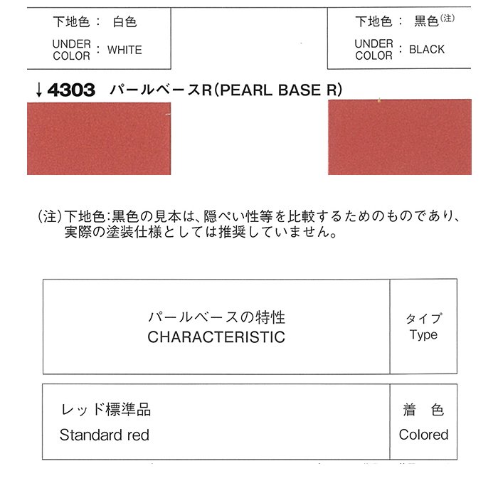 ロックペイント / 051-4303 ロック ユニバーサルベース パールベースR | 環境配慮型多用途ボトルタイプ原色 -  塗料・塗装用具の[e-koei]