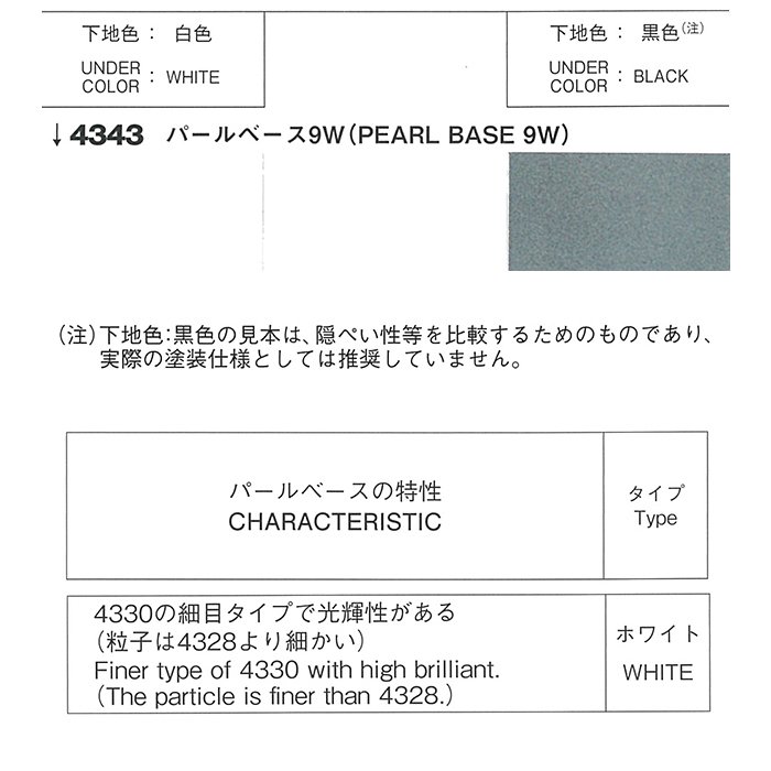 ロックペイント / 051-4343 ロック ユニバーサルベース パールベース9W