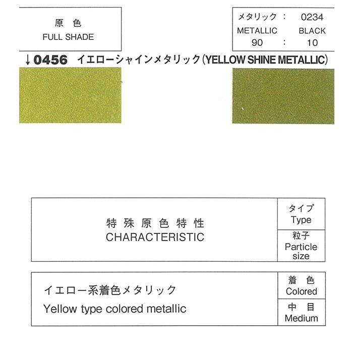 ロックペイント / 077-0456 プロタッチ イエローシャインメタリック - 塗料・塗装用具の[e-koei]