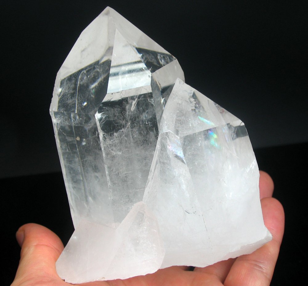 最高級アーカンソー州産、大きな水晶クラスター F560 - 水晶 