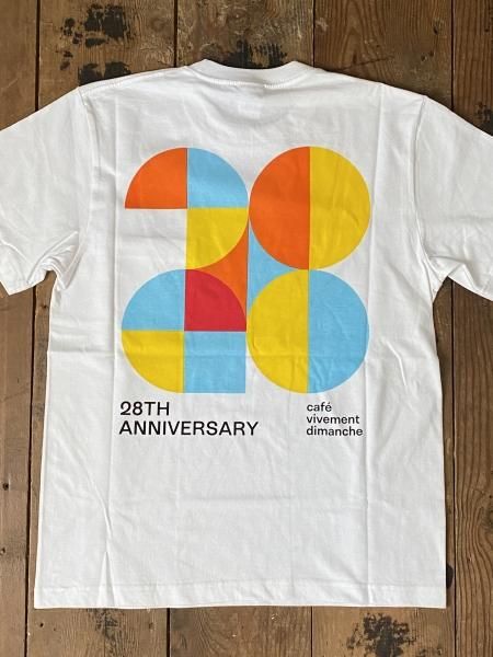 cafe vivement dimanche x BEAMS RECORDS 28th anniversary T