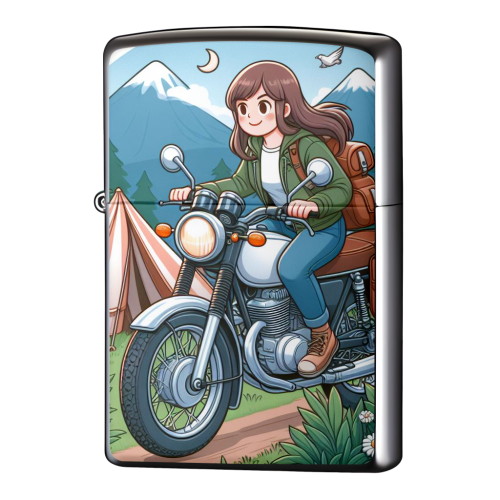 zippo ライター 絵柄 女の子 販売済み