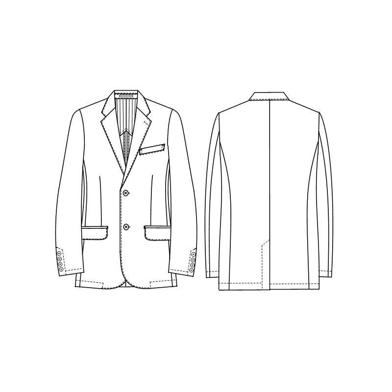男子テーラードジャケット（ナガイレーベン製白衣）FD-4080｜白衣・スクラブ・ワーキングウェア 【スターク】