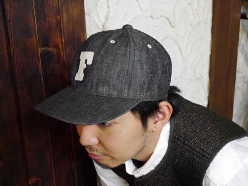 フルカウント FULL COUNT キャップ 6843 6PANEL DENIM BASEBALL CAP ベースボールキャップ 帽子 デニム  インディゴ ブラック アメカジ 日本製 メンズ - 京都のアメカジ通販ラグタイム【スマフォ用】