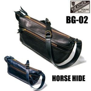 Y'2 LEATHER ワイツーレザー ショルダーバッグ BG-02 HORSE HIDE 