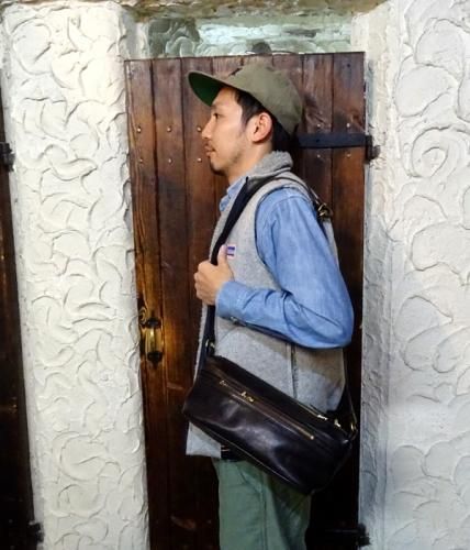 Y'2 LEATHER ワイツーレザー ショルダーバッグ BG-02 HORSE HIDE