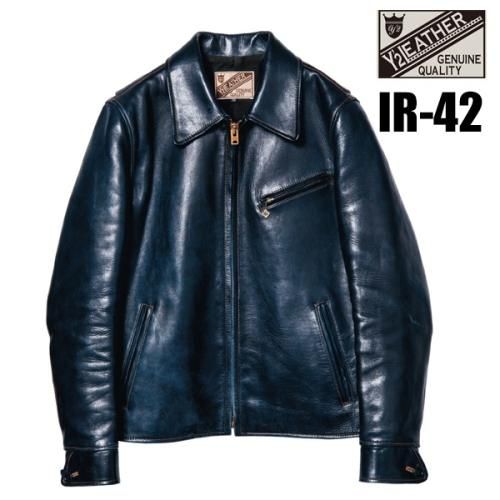 Y'2 LEATHER ワイツーレザー ライダース IR-42 インディゴホース ...