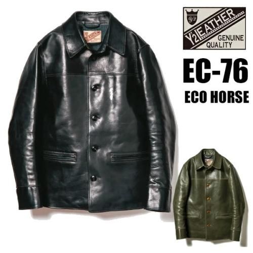 Y'2 LEATHER ワイツーレザー カーコート EC-76 ECO HORSE 30'S