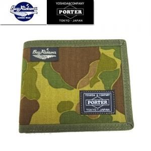 Buzz Rickson S バズリクソンズ Porter ポーター コラボ Br Camouflage Wallet カモフラ ウォレット 二つ折り財布 吉田カバン 京都のアメカジ通販ラグタイム スマフォ用