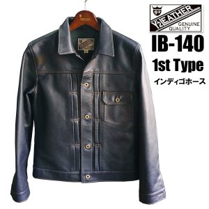 Y'2 LEATHER ワイツーレザー Gジャン INDIGO HORSE 1st Type IB-140 インディゴホース ジャケット アウター  馬革 2021 - 京都のアメカジ通販ラグタイム【スマフォ用】