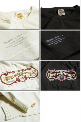 トロフィークロージング　TROPHY　CLOTHING　Tシャツ　TR21AW-202　15th Work Logo L/S Tee　長袖　ロンT　 アメカジ　バイカー　プリント　ロゴ　プリントTシャツ - 京都のアメカジ通販ラグタイム【スマフォ用】