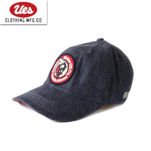 UES ウエス 82DC MOTOR OIL ワッペン デニム ベースボールキャップ CAP 帽子 BASBALL CAP インディアン 経年変化  プレゼント 男性 メンズ ラッピング対応可能 - 京都のアメカジ通販ラグタイム【スマフォ用】