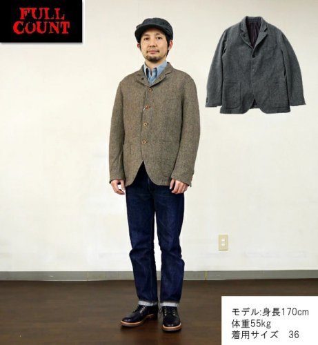 フルカウント FULL COUNT 2011-1 Classic Wool Tweed Blazer