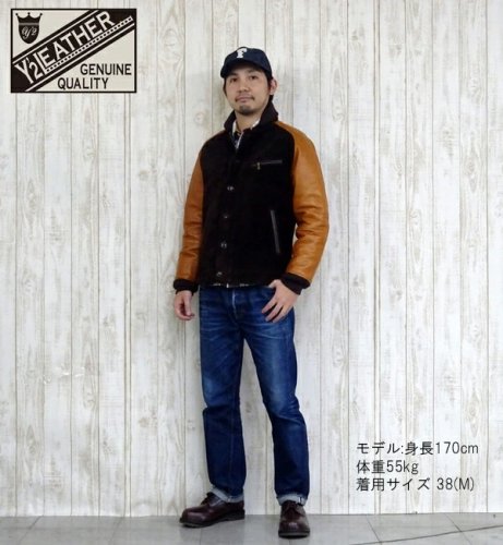 44サイズ) Y'2 LEATHER ワイツーレザー ジャケット TB-136 STEER SUEDE