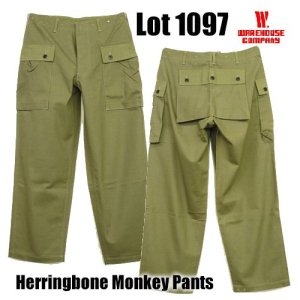 【予約2月下旬～4月頃入荷予定】 Lot 1097 Herringbone Monkey Pants