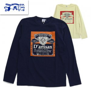 ステュディオ・ダルチザン STUDIO D'ARTISAN Ｔシャツ 8060B 長袖 ロンT ロゴ TEE プリント アメカジ 日本製  2022年春夏新作 - 京都のアメカジ通販ラグタイム【スマフォ用】