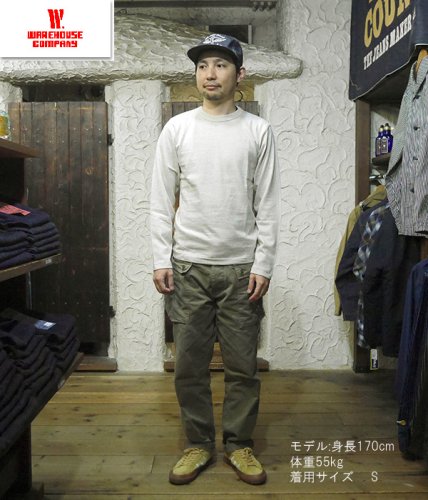 ウエアハウス WAREHOUSE ロングスリーブTシャツ Lot 5906 CREW NECK