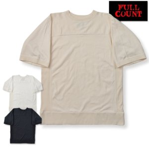 フルカウント FULL COUNT Tシャツ 5222FB FLAT SEAM HEAVY WEIGHT フットボールTシャツ 半袖 無地 定番  オーバーサイズ メンズ アメカジ 日本製 - 京都のアメカジ通販ラグタイム【スマフォ用】