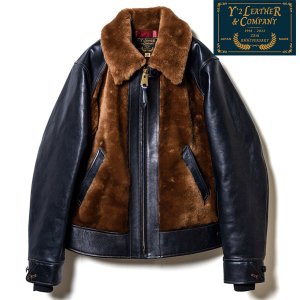 Y'2 LEATHER ワイツーレザー 熊ジャン Y2-10-25SP INDIGO HORSE GRIZZLY JACKET 25th ジャケット  メンズ 新作 - 京都のアメカジ通販ラグタイム【スマフォ用】