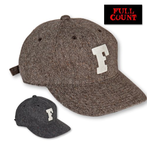 フルカウント FULL COUNT キャップ 6843-23C Tweed Cap F Patch ベース