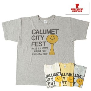 ウエアハウス WAREHOUSE Tシャツ Lot 4064 CALUMET CITY FEST セコハン 半袖 プリント アメカジ ヴィンテージ  メンズ 新作 日本製 - 京都のアメカジ通販ラグタイム【スマフォ用】