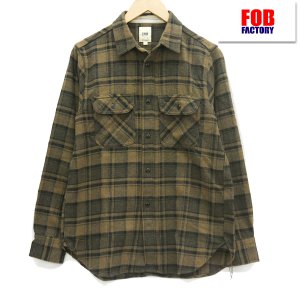 FOB FACTORY FOBファクトリー ネルシャツ F3497 ワークシャツ