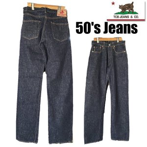 TCBJEANS TCBジーンズ 50's Jeans デニム ジーンズ 50年代 紙パッチ ...