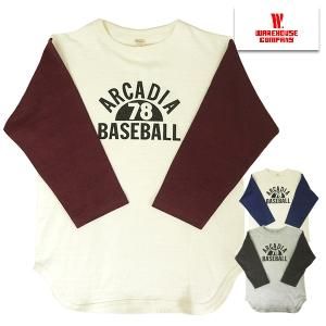 ウエアハウス WAREHOUSE 7分袖 ベースボールT Lot 4800 ARCADIA T