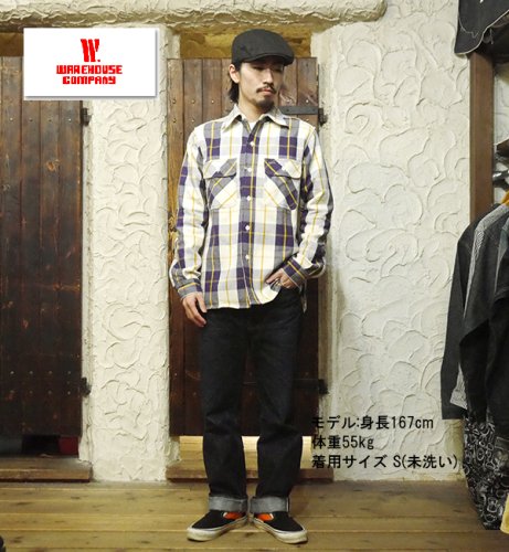 ウエアハウス WAREHOUSE ネルシャツ Lot 3104 フランネルシャツ FLANNEL SHIRTS B柄 チェック 長袖 2023年新作  - 京都のアメカジ通販ラグタイム【スマフォ用】